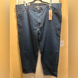 NWT Men's Big and Tall Levis 560 Comfort Fit Denim Jeans 54x32 Dark Stone